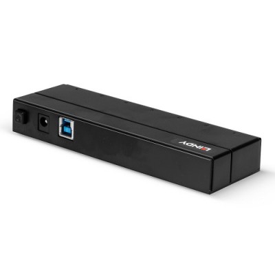 Lindy 43228 hub de interfaz USB 32 Gen 1 31 Gen 1 Type A 5000 Mbit s Negro