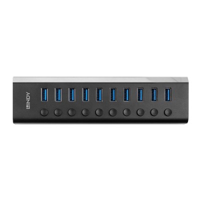 Lindy 43370 hub de interfaz USB 32 Gen 1 31 Gen 1 Type B 5000 Mbit s Negro
