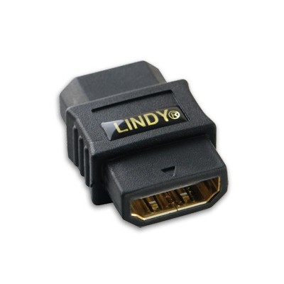 Lindy 41230 cambiador de genero para cable HDMI Negro