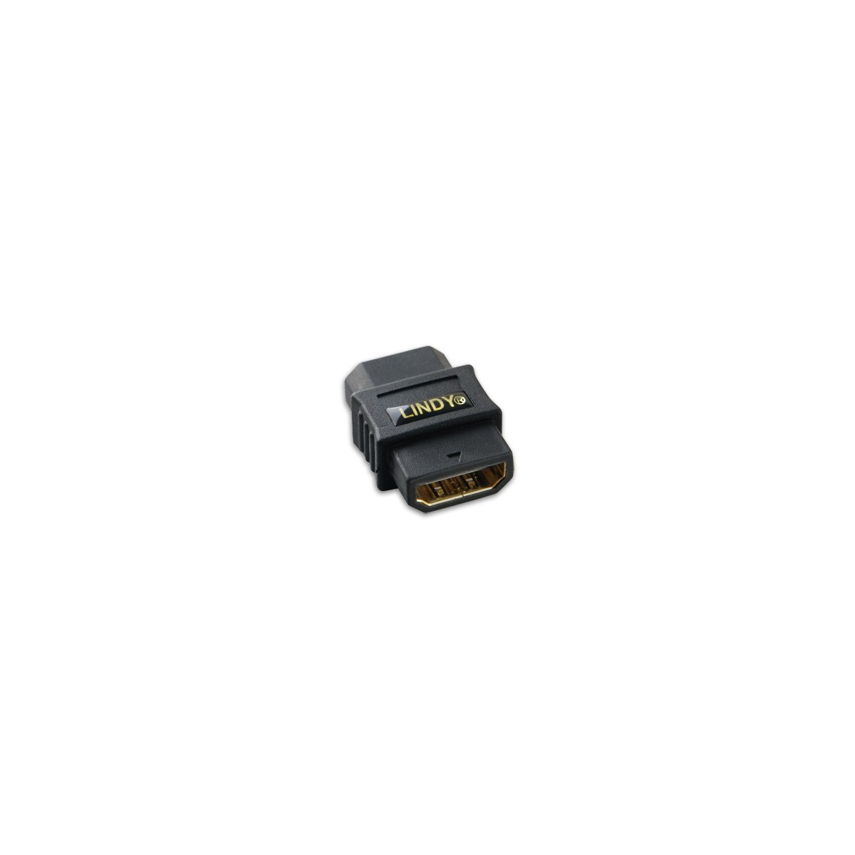 Lindy 41230 cambiador de genero para cable HDMI Negro