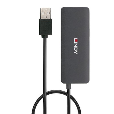 Lindy 42986 hub de interfaz USB 20 480 Mbit s Negro
