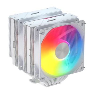 FSP REFRIGERACIONES DE AIRE INTEL LGA 1851 1700 1200 AMD AM4 AM5 120MM WHITE TOP COVER HIGH PERFORMANCE QUIET PWM ARGB FAN