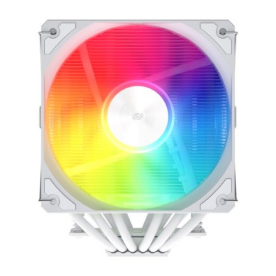 FSP REFRIGERACIONES DE AIRE INTEL LGA 1851 1700 1200 AMD AM4 AM5 120MM WHITE TOP COVER HIGH PERFORMANCE QUIET PWM ARGB FAN