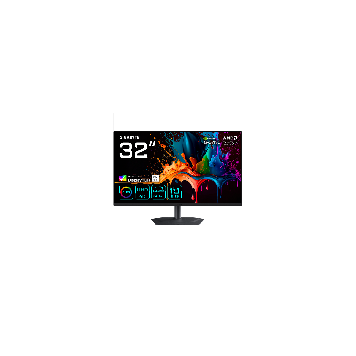 MONITOR GIGABYTE 32 MO32U23840X2160 OLED UHD018PP1000 003MS165HZ2HDMI1DP3USB32USB TYPE CALTAVOCES