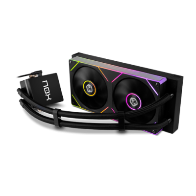 NOX Hummer M 240 LCDKit RL Magnetico ARGB Negro