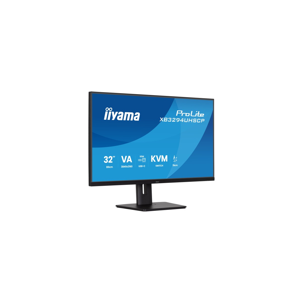 MONITOR IIYAMA 32 PULGADAS VA 4K BASE USB C 95W CONMUTADOR KVM PUERTO LAN COMPATIBILIDAD PIP PBP