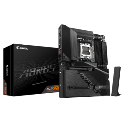 GIGABYTE B850 AORUS STEALTH Placa Base CPUs AMD Ryzen Serie 9000 VRM digital de 1422 fases hasta 8200 MHz DDR5 OC 2 M2 PCIe 50 