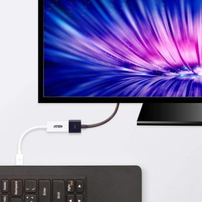 ATEN Adaptador de Mini DisplayPort a HDMI