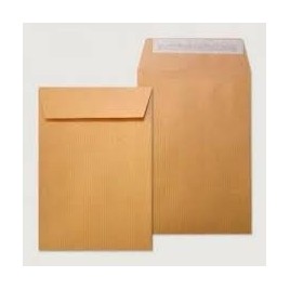 CAJA 1000 BOLSAS SALARIOS 100X145 KRAFT 70 GRS AUTOSAM AUTOADHESIVO CON TIRA DE SILICONA SAM 140700