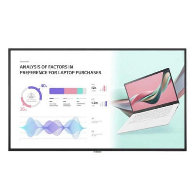 LG 65UH5Q EAEU 65 3840 x 2160 UHD 500 NIT PORTRAIT LANDSCAPE OPERACION 24 7 WEBOS SMART PLATFORM SOC EVEN BEZEL 114 MM CONFORMA