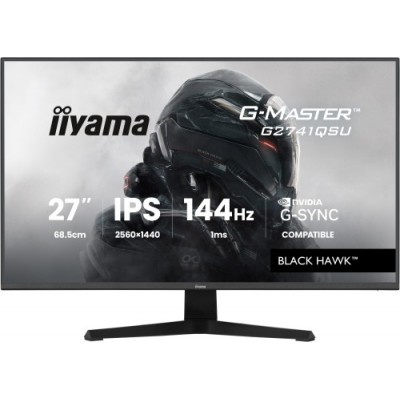MONITOR IIYAMA 27 PULGADAS RESOLUCION WQHD 2560X1440 PANEL IPS 1 MS MPRT 75 HZ BRILLO 250 CONTRASTE 1000 1 HDMI DISPLAYPORT USB