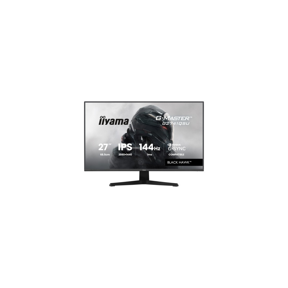 MONITOR IIYAMA 27 PULGADAS RESOLUCION WQHD 2560X1440 PANEL IPS 1 MS MPRT 75 HZ BRILLO 250 CONTRASTE 1000 1 HDMI DISPLAYPORT USB