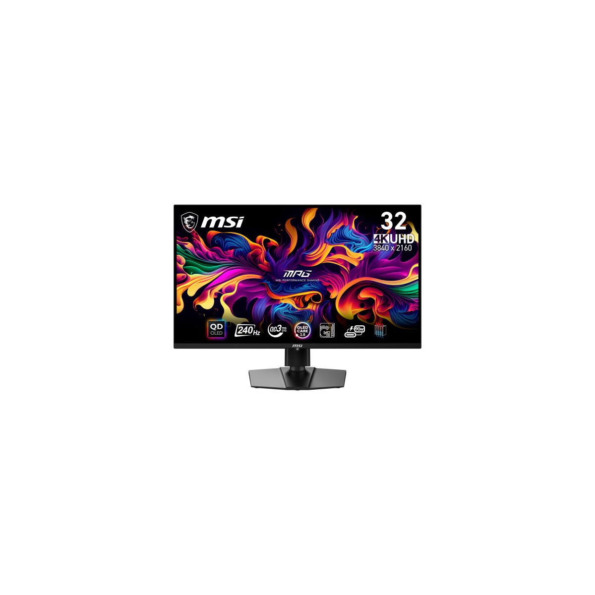 MSI MPG 321URX QD OLED pantalla para PC 80 cm 315 3840 x 2160 Pixeles 4K Ultra HD QDOLED Negro