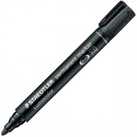 MARCADOR PERMANENTE LUMOCOLOR 352 TRAZO 2MM NEGRO STAEDTLER 352 9