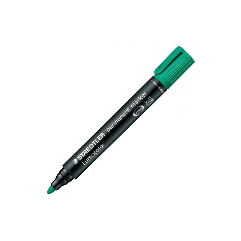 MARCADOR PERMANENTE LUMOCOLOR 352 TRAZO 2MM VERDE STAEDTLER 352 5