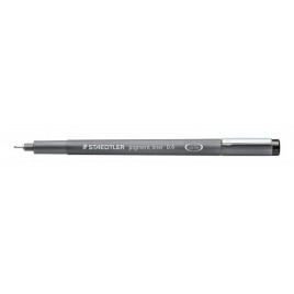 ROTULADOR TINTA PIGMENTADA CALIBRADO PIGMENT LINER 04 MM NEGRO STAEDTLER 308 04 9