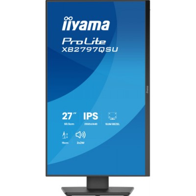 MONITOR IIYAMA PANTALLA PARA PC 686 CM 27 2560 X 1440 PIXELES QUAD HD LED PANEL IPS AJUSTABLE HDMI DISPLAYPORT USB