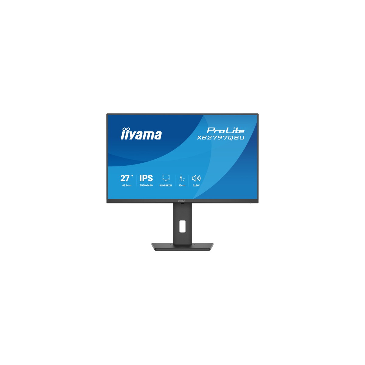 MONITOR IIYAMA PANTALLA PARA PC 686 CM 27 2560 X 1440 PIXELES QUAD HD LED PANEL IPS AJUSTABLE HDMI DISPLAYPORT USB