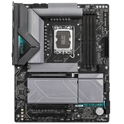 GIGABYTE Z890 EAGLE Placa Base Compatible con CPUs Intel Core Ultra Serie 2 VRM de 1412 fases hasta 8800MHz DDR5 OC 1x PCIe 50 