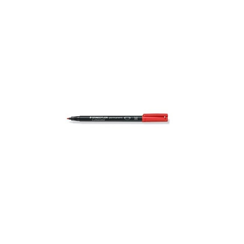 MARCADOR LUMOCOLOR PERMANENTE PUNTA MEDIA 1MM ROJO STAEDTLER 317 2