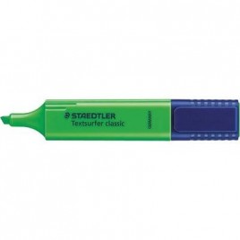 MARCADOR FLUORESCENTE TEXTSURFER CLASSIC 1 5MM VERDE STAEDTLER 364 5