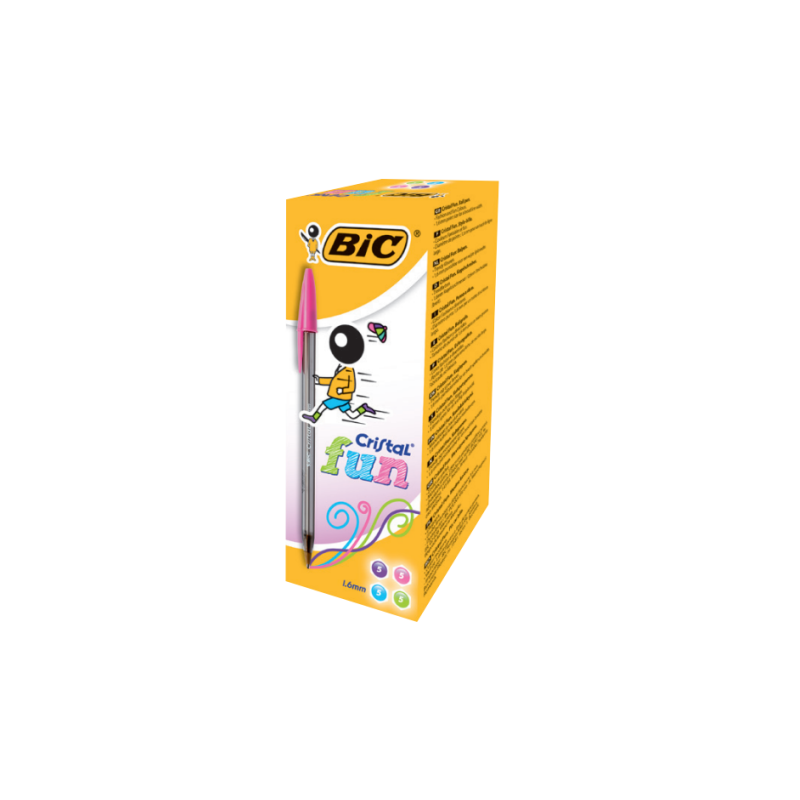 BIC Cristal Fun Violeta Boligrafo 20 piezas