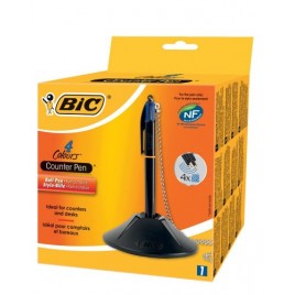 BOLIGRAFO 4 TINTAS COUNTER CON PEANA TRAZO 04 MM 4 TINTAS EN AZUL BIC 918515
