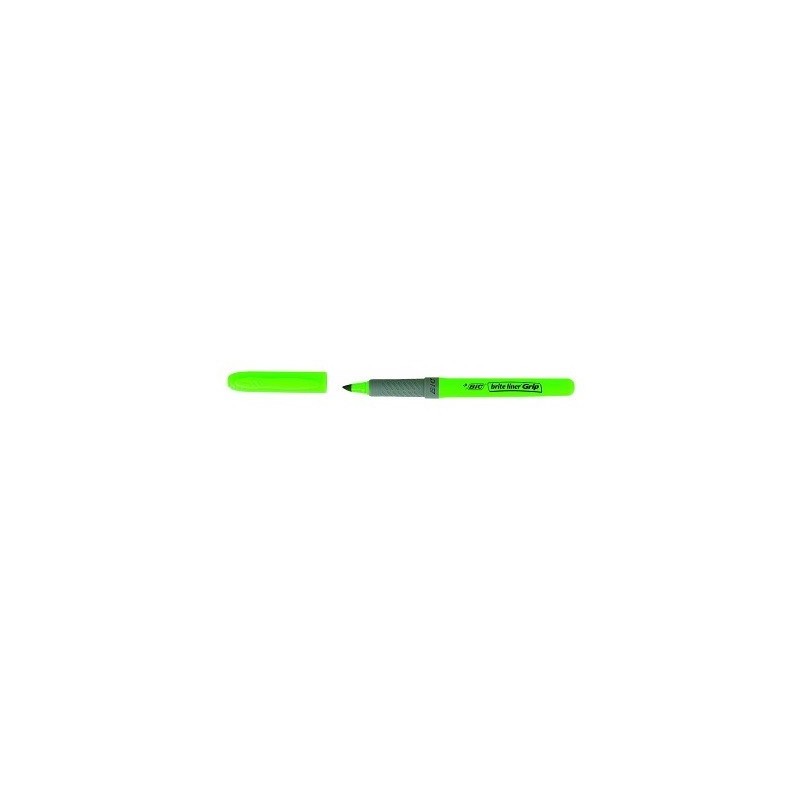 MARCADOR FLUORESCENTE HIGHLIGHTER GRIP TRAZO 15 33MM VERDE BIC 811932