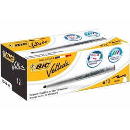 MARCADOR PARA PIZARRA BLANCA 1741 TINTA A BASE DE ACETONA TRAZO 14MM NEGRO VELLEDA 9581711