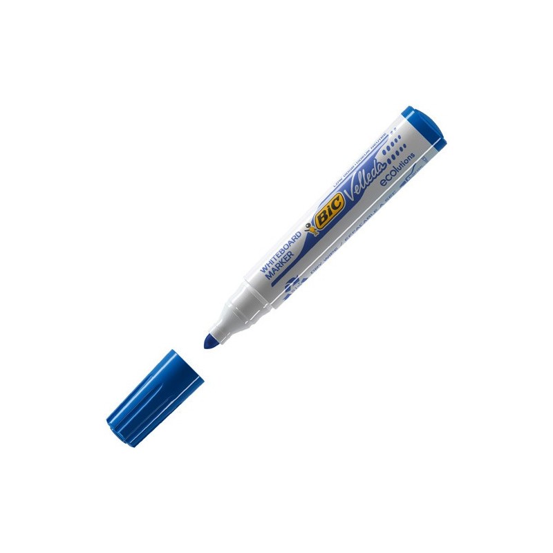 MARCADOR PARA PIZARRA BLANCA 1701 TINTA A BASE DE ALCOHOL TRAZO 15MM AZUL VELLEDA 904938