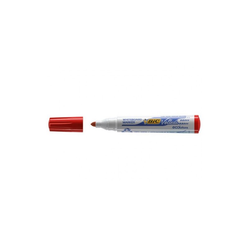 MARCADOR PARA PIZARRA BLANCA 1701 TINTA A BASE DE ALCOHOL TRAZO 15MM ROJO VELLEDA 904939