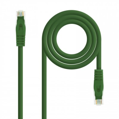 Nanocable Cable de red latiguillo RJ45 LSZH Cat6A UTP AWG24 Verde 10m