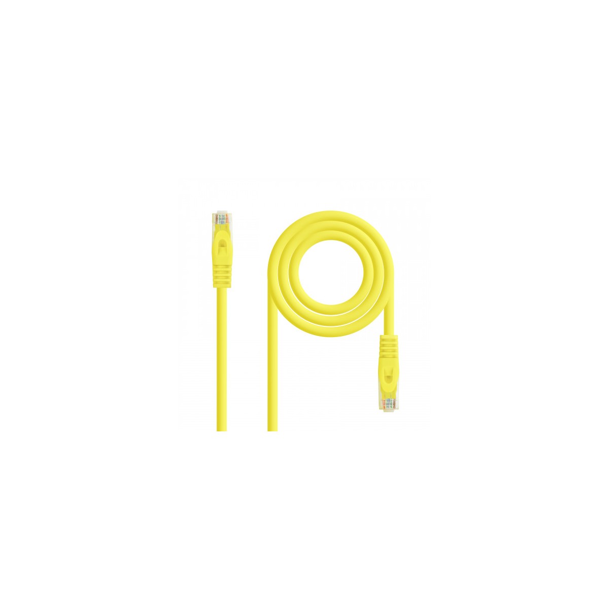 Nanocable Cable de red latiguillo RJ45 LSZH Cat6A UTP AWG24 Amarillo 10m