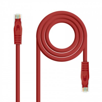 Nanocable Cable de red latiguillo RJ45 LSZH Cat6A UTP AWG24 Rojo 30m