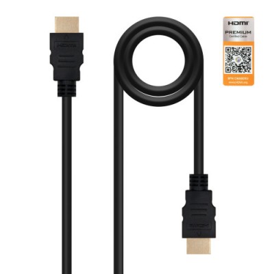 Nanocable HDMI V20 05m cable HDMI 05 m HDMI tipo A Estandar Negro