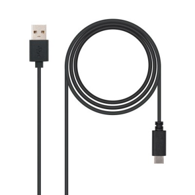 Nanocable USB 20 2m cable USB USB C 2 x USB A Negro