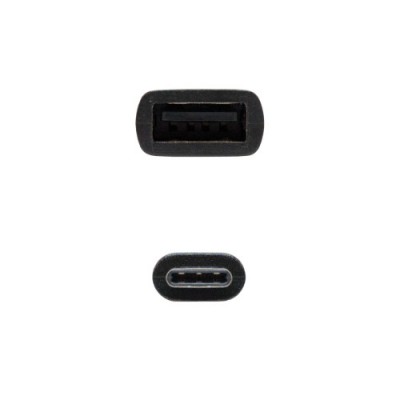 Nanocable USB 20 015m cable USB 015 m USB C USB A Negro