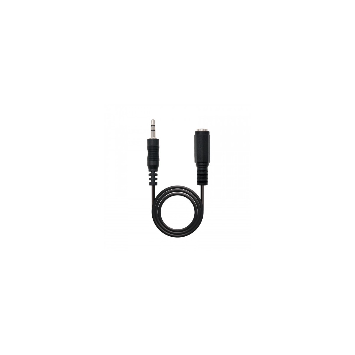 Nanocable 10240205 cable de audio 5 m 35mm Negro