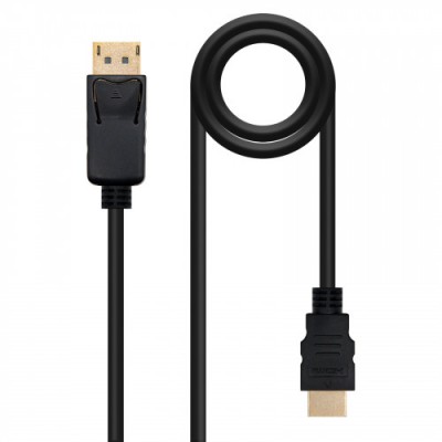 Nanocable Cable conversor DISPLAYPORT a HDMI DP M HDMI M Negro 50 M