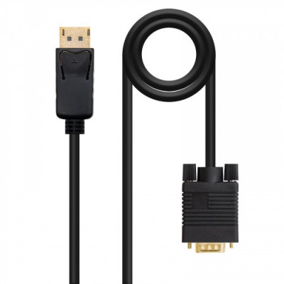 Nanocable Cable conversor DISPLAYPORT a VGA DP M VGA M Negro 20 M