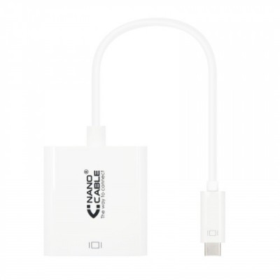 Nanocable CONVERSOR USB C A DVI D 15 CM