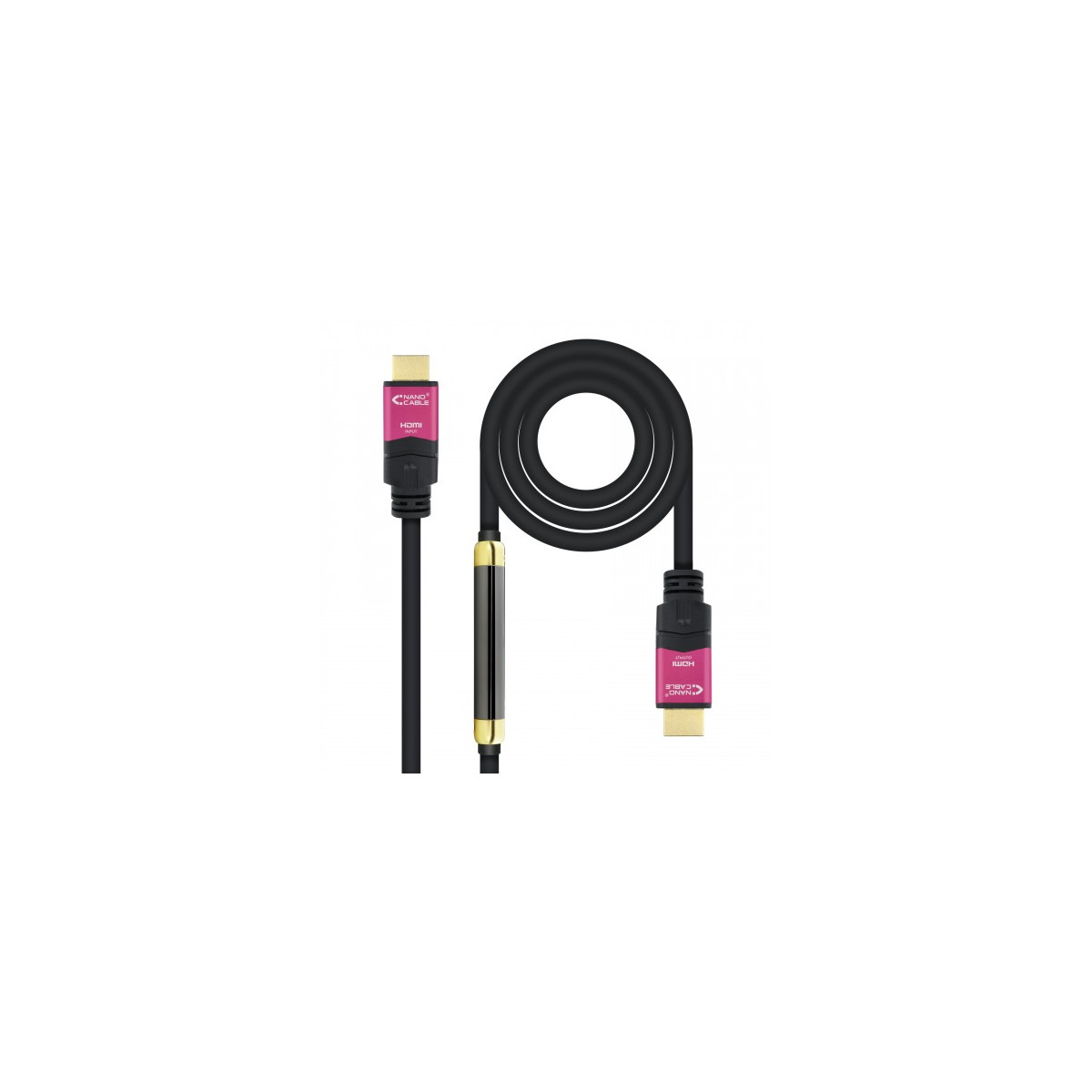 Nanocable 10153730 cable HDMI 30 m HDMI tipo A Estandar Negro Rosa