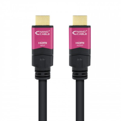 Nanocable 10153730 cable HDMI 30 m HDMI tipo A Estandar Negro Rosa