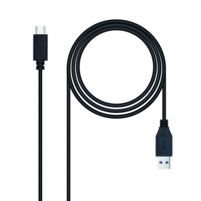 Nanocable 31 Gen2 10Gbps 3A tipo USB C M A M negro 15 m