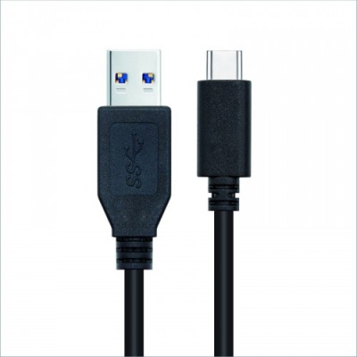 Nanocable 31 Gen2 10Gbps 3A tipo USB C M A M negro 15 m