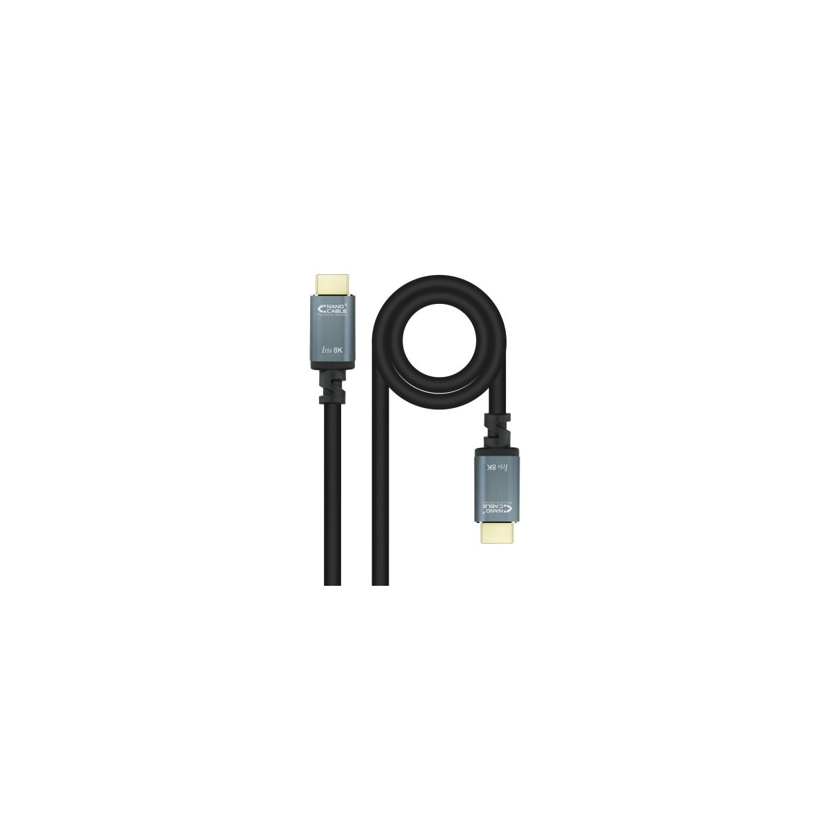 Nanocable Cable HDMI 21 IRIS 8K A M A M Negro 05 m