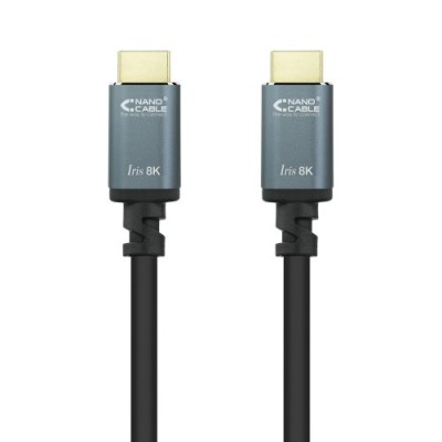 Nanocable Cable HDMI 21 IRIS 8K A M A M Negro 15 m