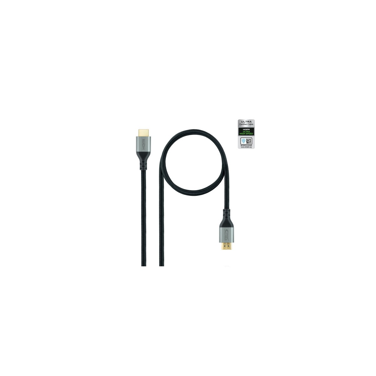 Nanocable Cable HDMI 21 Certificado ULTRA HIGH SPEED A M A M Negro 1 m