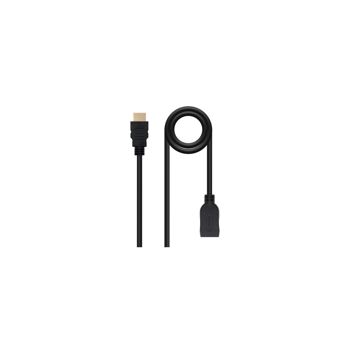 Nanocable Cable HDMI 20 Prolongador A M A H Negro 1 m