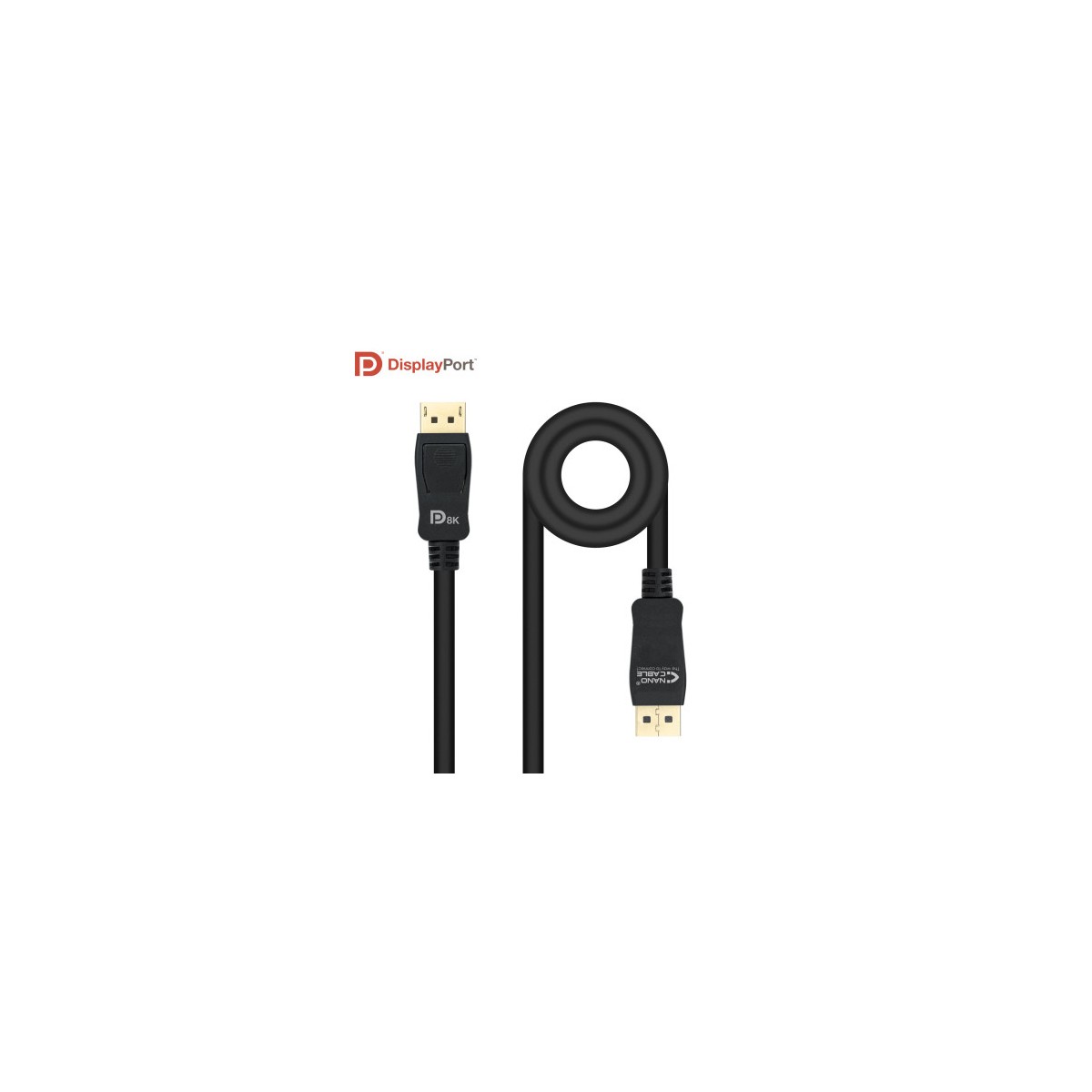 Nanocable Cable DISPLAYPORT 14 CERTIFICADO VESA DP M DP M Negro 05 m